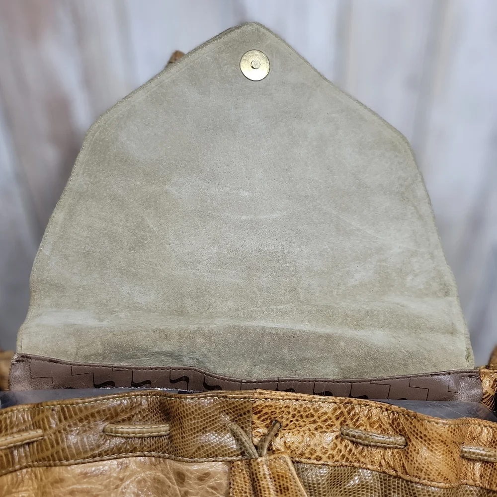 Sharif Reptile Patchwork Crossbody - Picture 5 of 7